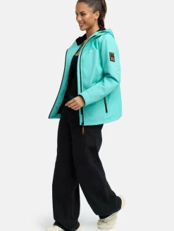 Marikoo Jacken & Westen*Damen Übergangsjacke - Brombeere aqua uni