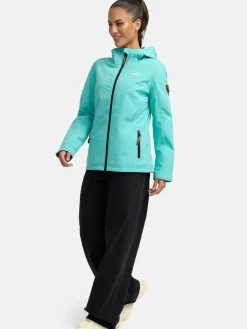 Marikoo Jacken & Westen*Damen Übergangsjacke - Brombeere aqua uni