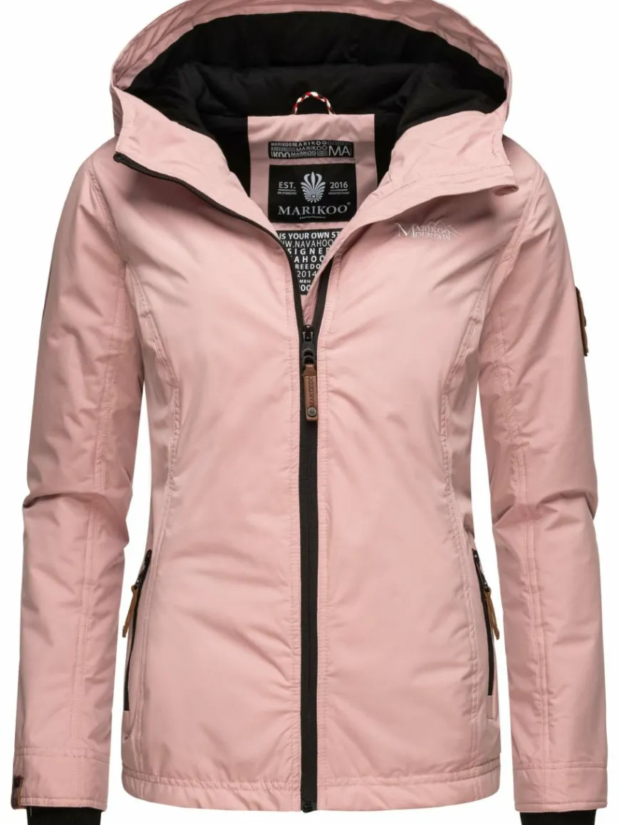 Marikoo Jacken & Westen*Damen Übergangsjacke - Brombeere rosa uni
