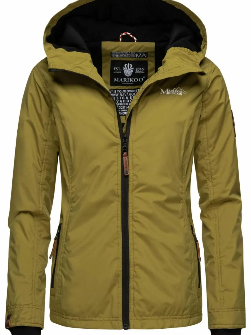 Marikoo Jacken & Westen*Damen Übergangsjacke - Brombeere grün uni