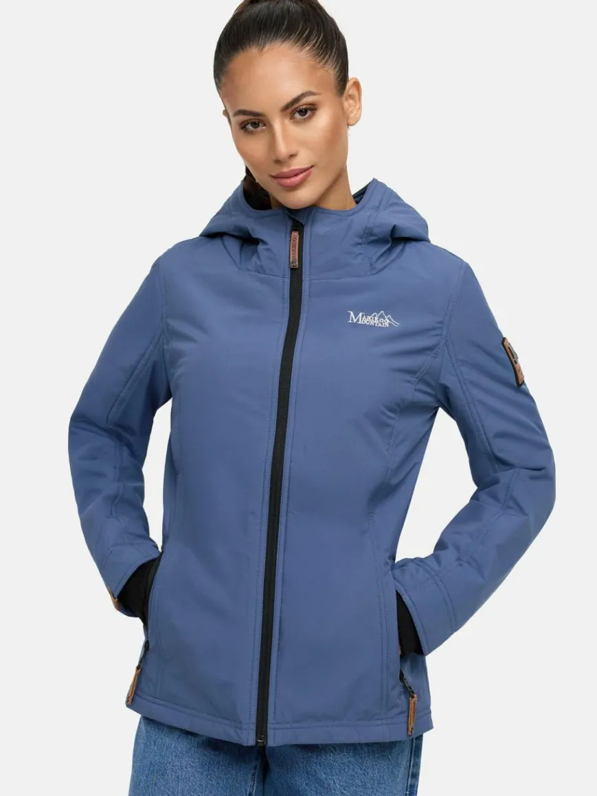 Marikoo Jacken & Westen*Damen Übergangsjacke - Brombeere blau uni