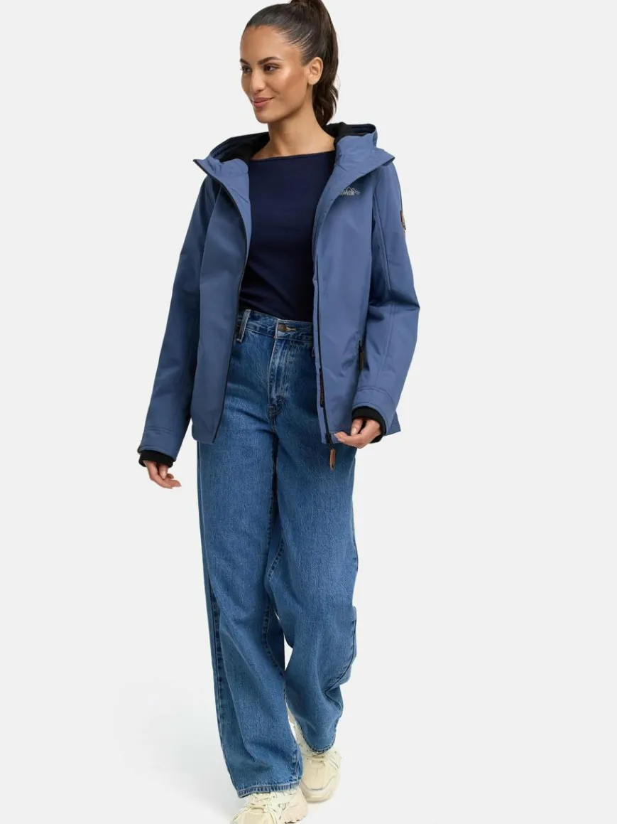 Marikoo Jacken & Westen*Damen Übergangsjacke - Brombeere blau uni
