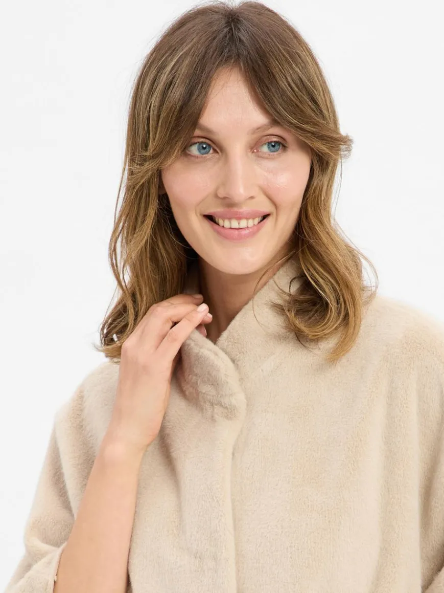 Rino & Pelle Jacken & Westen|Pullover & Strickjacken*Damen Übergangsjacke - Dewi beige uni