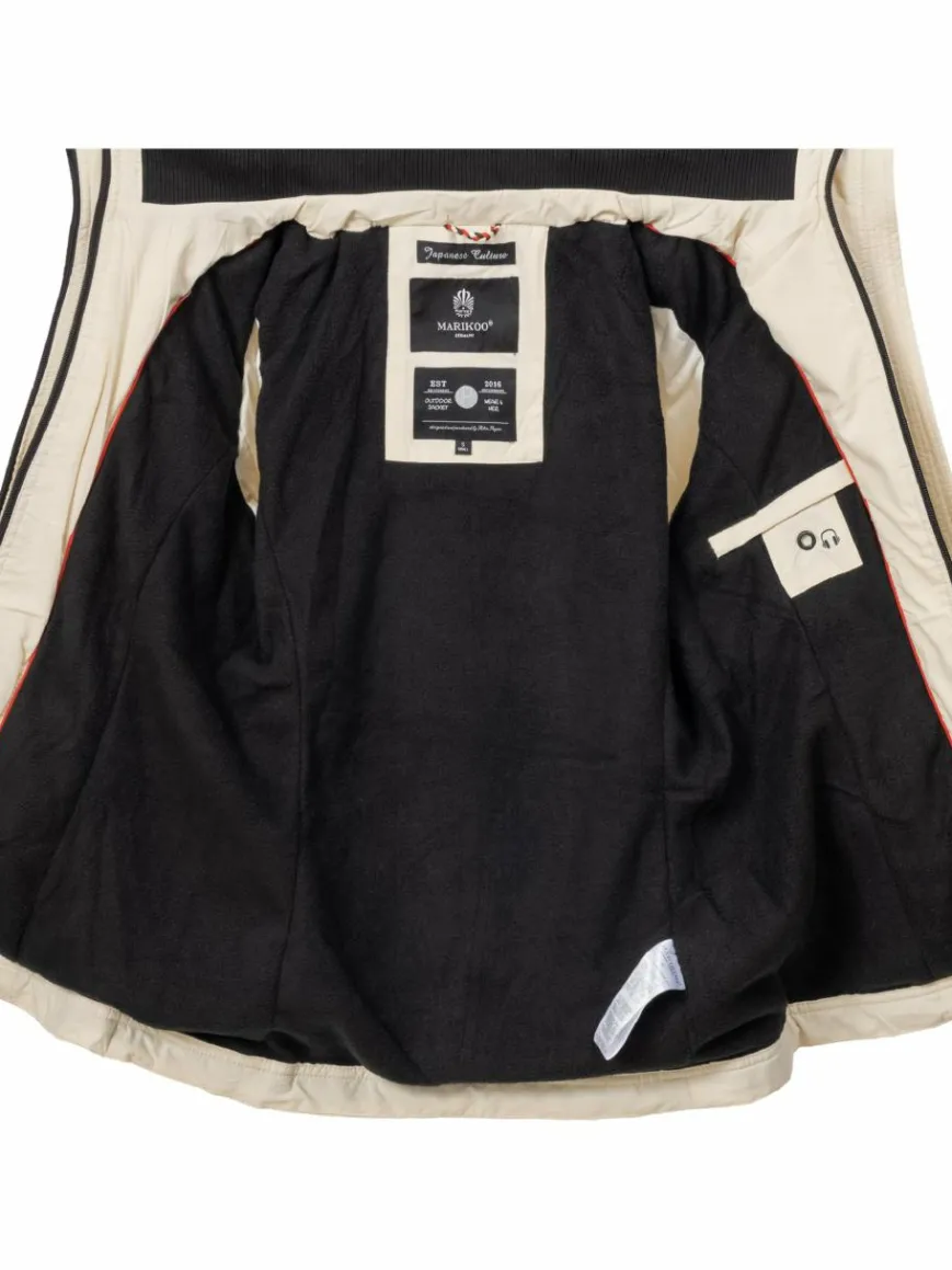 Marikoo Jacken & Westen*Damen Übergangsjacke - Erdbeere beige uni