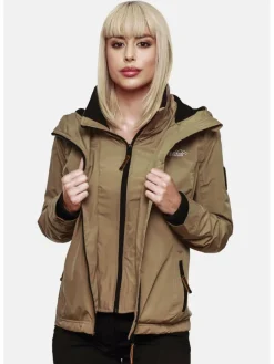 Marikoo Jacken & Westen*Damen Übergangsjacke - Erdbeere taupe uni