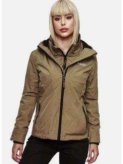 Marikoo Jacken & Westen*Damen Übergangsjacke - Erdbeere taupe uni