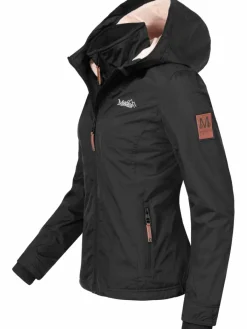 Marikoo Jacken & Westen*Damen Übergangsjacke - Erdbeere schwarz uni