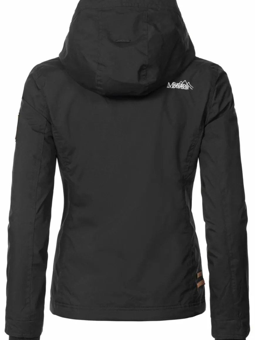 Marikoo Jacken & Westen*Damen Übergangsjacke - Erdbeere schwarz uni