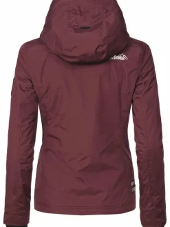 Marikoo Jacken & Westen*Damen Übergangsjacke - Erdbeere bordeaux uni