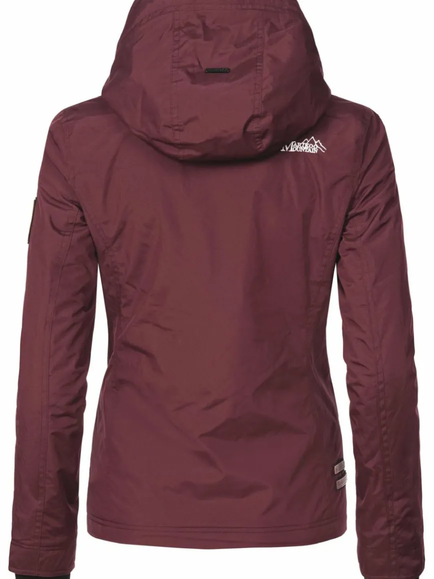 Marikoo Jacken & Westen*Damen Übergangsjacke - Erdbeere bordeaux uni