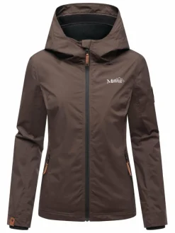 Marikoo Jacken & Westen*Damen Übergangsjacke - Erdbeere schoko uni