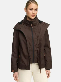 Marikoo Jacken & Westen*Damen Übergangsjacke - Erdbeere schoko uni