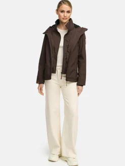 Marikoo Jacken & Westen*Damen Übergangsjacke - Erdbeere schoko uni