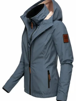 Marikoo Jacken & Westen*Damen Übergangsjacke - Erdbeere blau uni