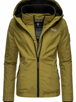 Marikoo Jacken & Westen*Damen Übergangsjacke - Erdbeere grün uni
