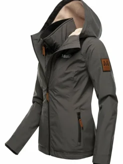 Marikoo Jacken & Westen*Damen Übergangsjacke - Erdbeere anthrazit uni