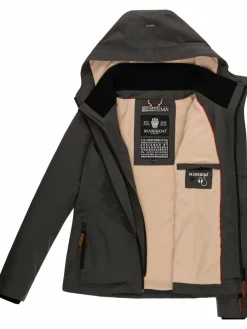 Marikoo Jacken & Westen*Damen Übergangsjacke - Erdbeere anthrazit uni