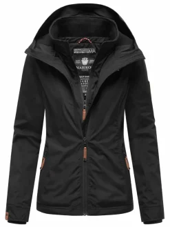 Marikoo Jacken & Westen*Damen Übergangsjacke - Erdbeere schwarz uni