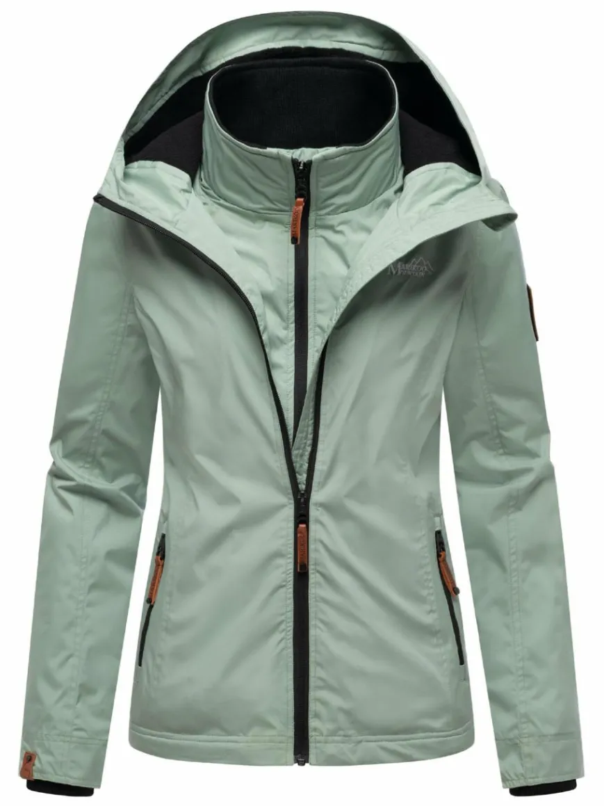 Marikoo Jacken & Westen*Damen Übergangsjacke - Erdbeere mint uni
