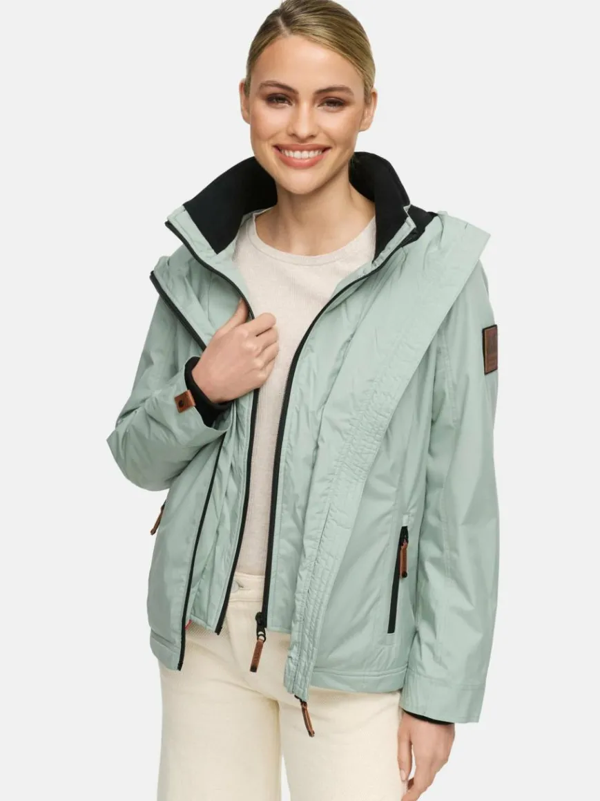 Marikoo Jacken & Westen*Damen Übergangsjacke - Erdbeere mint uni