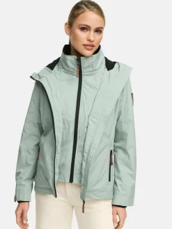 Marikoo Jacken & Westen*Damen Übergangsjacke - Erdbeere mint uni