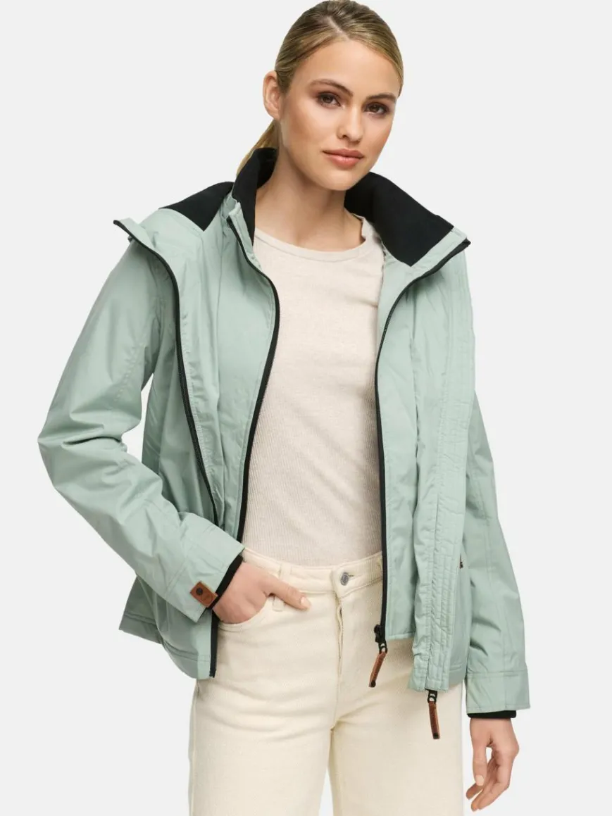 Marikoo Jacken & Westen*Damen Übergangsjacke - Erdbeere mint uni