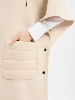 comma Jacken & Westen*Damen Übergangsjacke mit Woll-Anteil sand uni