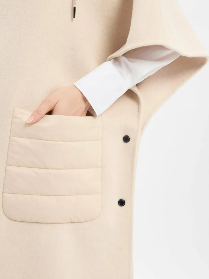 comma Jacken & Westen*Damen Übergangsjacke mit Woll-Anteil sand uni