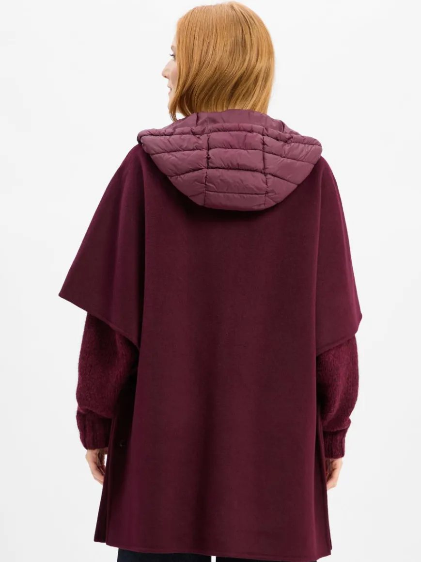 comma Jacken & Westen*Damen Übergangsjacke mit Woll-Anteil bordeaux uni