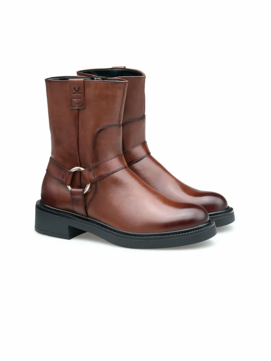 Lloyd Boots & Stiefeletten*Damen Bikerboots cognac uni