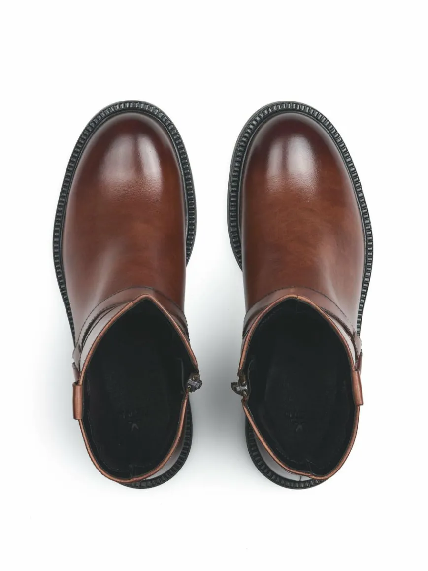 Lloyd Boots & Stiefeletten*Damen Bikerboots cognac uni