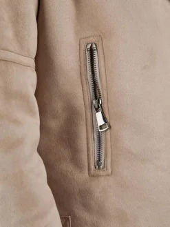 White Label Jacken & Westen*Damen Bikerjacke taupe uni