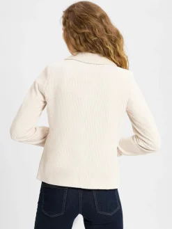 More & More Blazer*Damen Blazer ecru uni