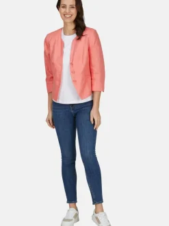 White Label Blazer*Damen Blazer rosa uni