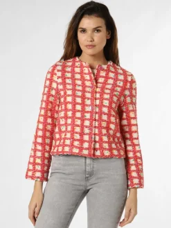 Rich & Royal Blazer*Damen Blazer fuchsia weiß kariert