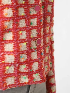 Rich & Royal Blazer*Damen Blazer fuchsia weiß kariert