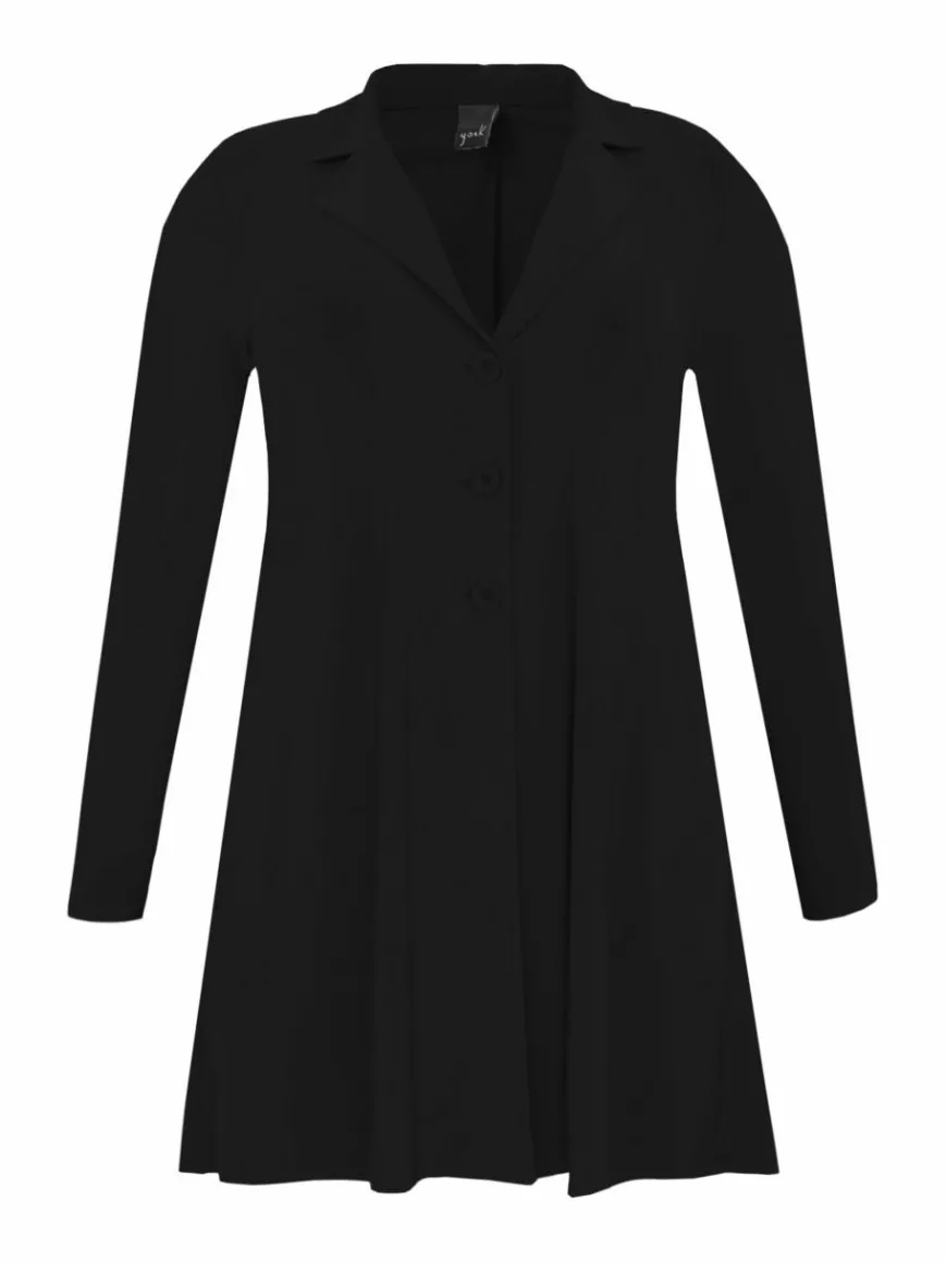 YOEK Blazer*Damen Blazer schwarz uni