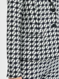 Marc Cain Sports Blazer*Damen Blazer marine weiß gemustert