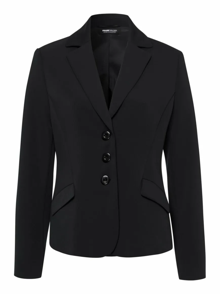 Frank Walder Blazer*Damen Blazer schwarz uni