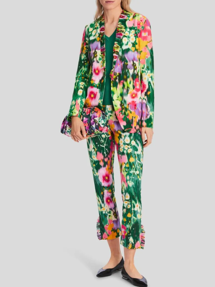 Marc Cain Blazer*Damen Blazer grün gemustert