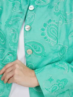 White Label Blazer*Damen Blazer grün gemustert