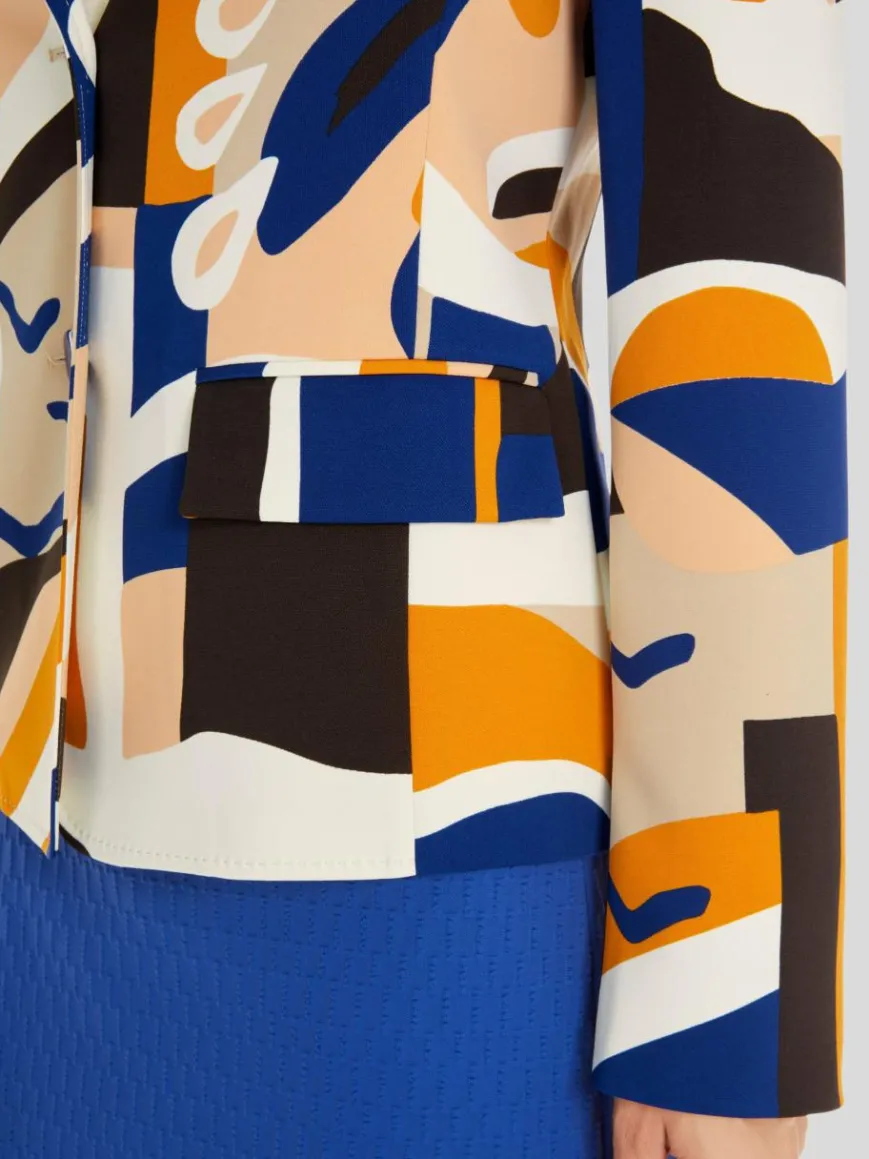 Marc Cain Blazer*Damen Blazer royal gemustert