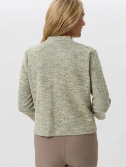 Frank Walder Blazer*Damen Blazer grün mehrfarbig uni