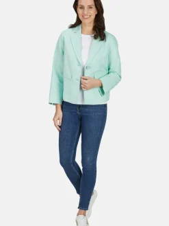 White Label Blazer*Damen Blazer grün uni