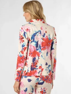 More & More Blazer*Damen Blazer rot weiß gemustert