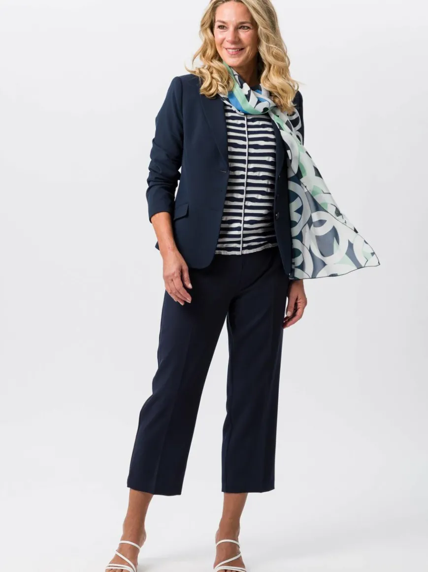 Frank Walder Blazer*Damen Blazer marine blau uni