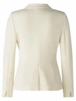 Oui Blazer*Damen Blazer weiß uni