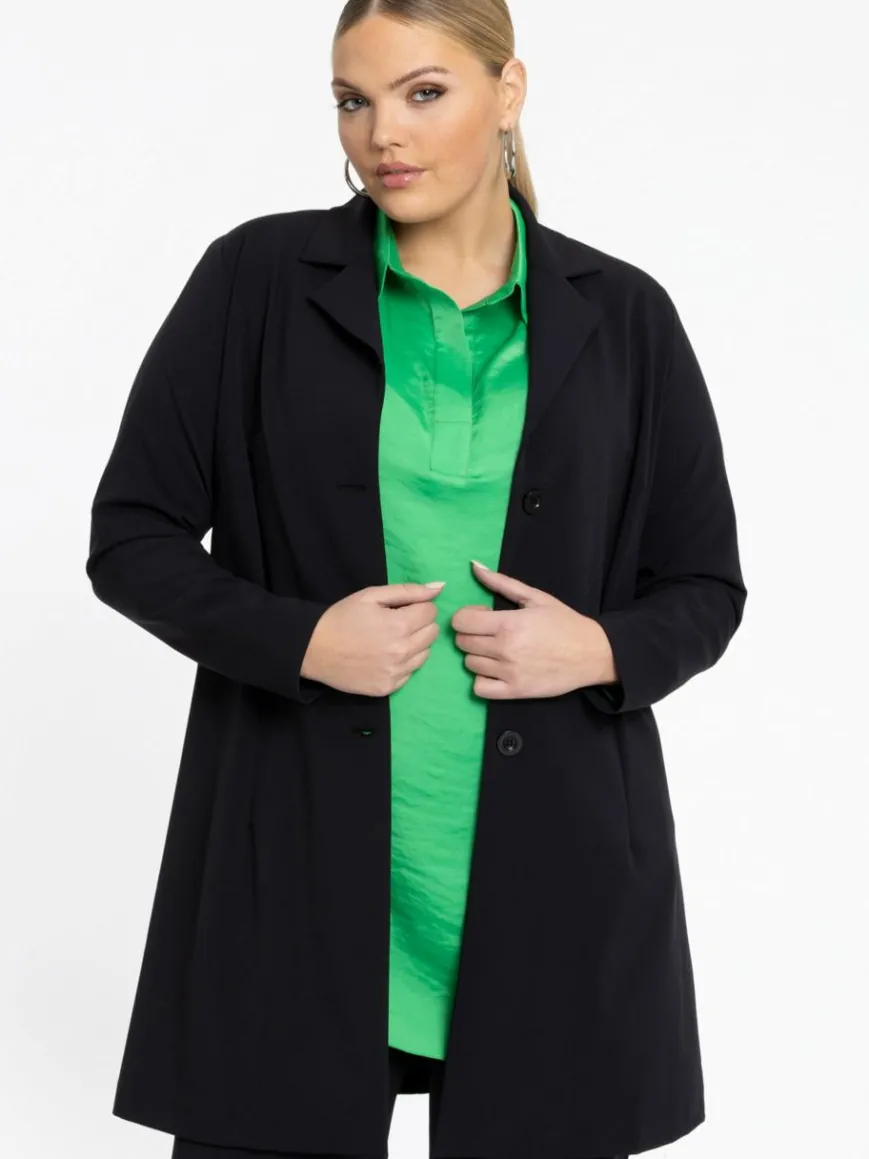 YOEK Blazer*Damen Blazer schwarz uni