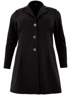 YOEK Blazer*Damen Blazer schwarz uni