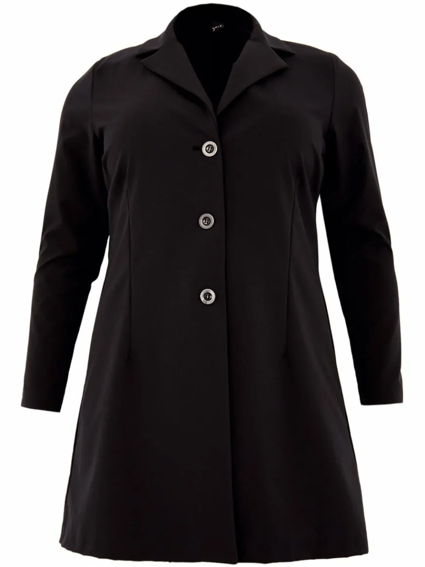 YOEK Blazer*Damen Blazer schwarz uni